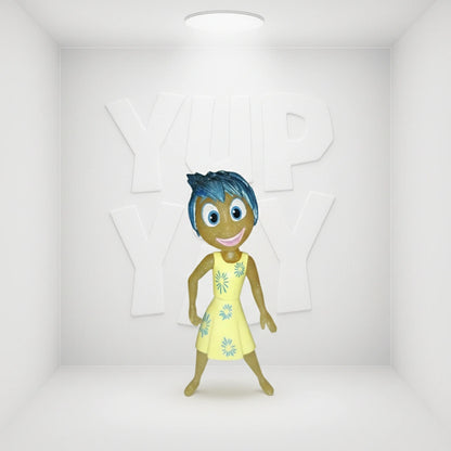 TOMY Disney Pixar INSIDE OUT 2" Mini Figure - Joy