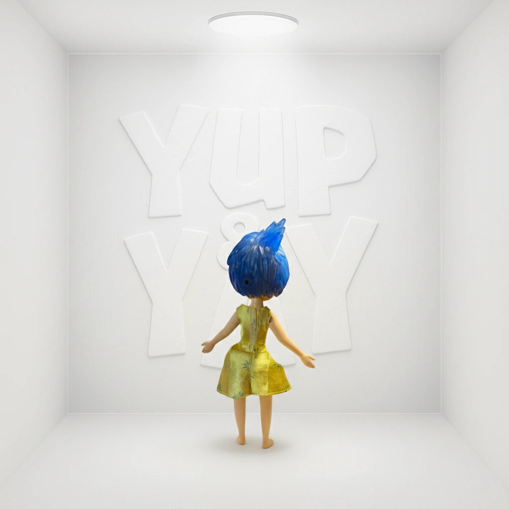 TOMY Disney Pixar INSIDE OUT 2" Mini Figure - Joy