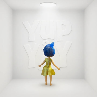 TOMY Disney Pixar INSIDE OUT 2" Mini Figure - Joy