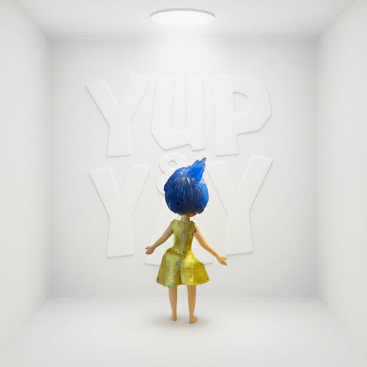 TOMY Disney Pixar INSIDE OUT 2" Mini Figure - Joy