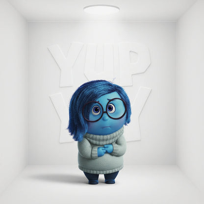 TOMY Disney Pixar INSIDE OUT 2" Mini Figure - Sadness
