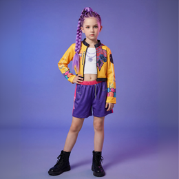 Girls K-Pop Demon Hunter Rumi Costume 3-Piece Set