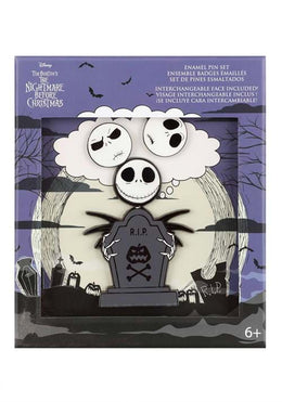 Loungefly The Nightmare Before Christmas - Jack Skellington Mixed Emotions Enamel Pin Set