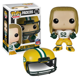 Funko Pop! NFL: Green Bay Packers - Clay Matthews #16