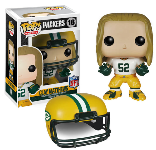 Funko Pop! NFL: Green Bay Packers - Clay Matthews #16