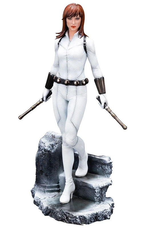 Kotobukiya Marvel - Black Widow White Costume ArtFX Statue