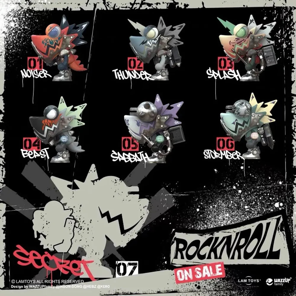 Lam Toys x Wazzup Family - Wazzup Baby Rock-n-Roll Chameleon Vol. 8 Display (Case of 6)